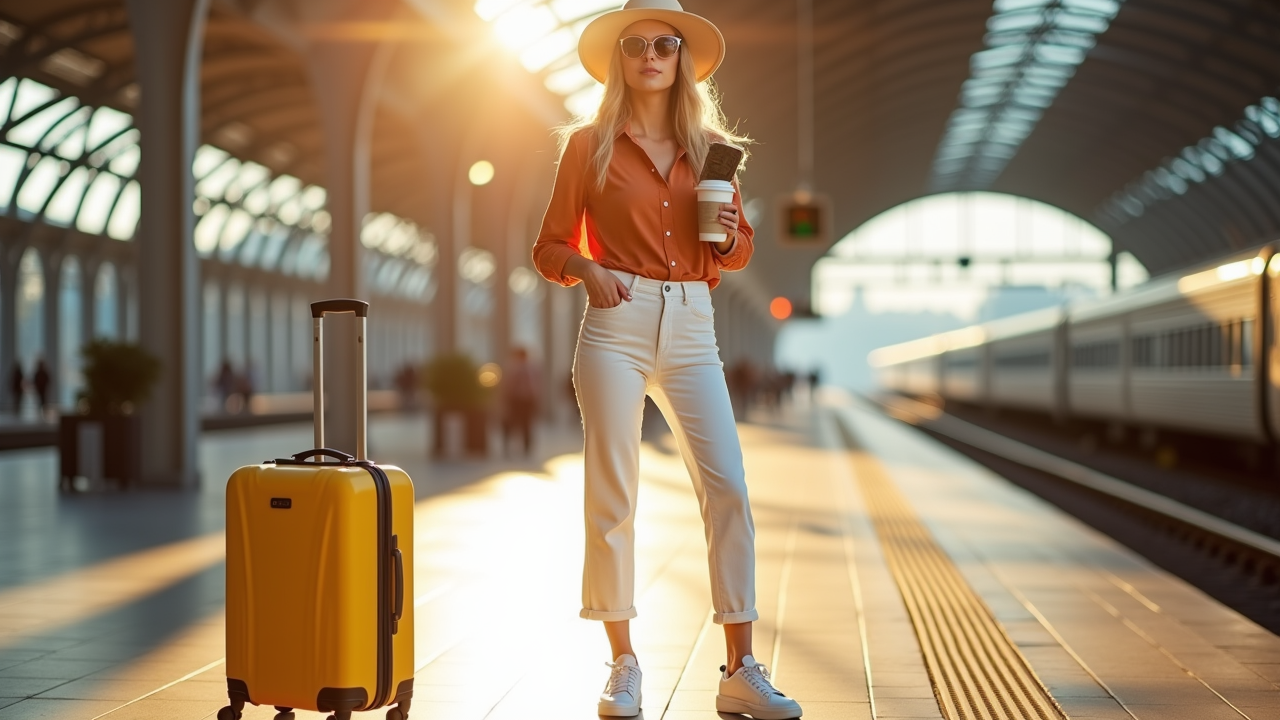 Suitcase video background